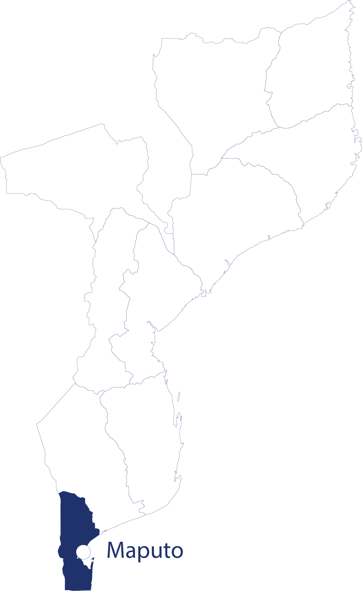 mapa de moçambique